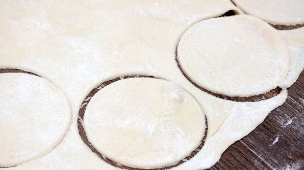 вареники с гречкой и грибами