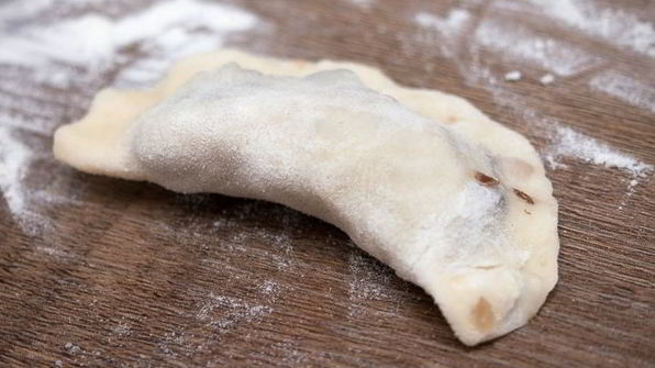 вареники с гречкой и грибами