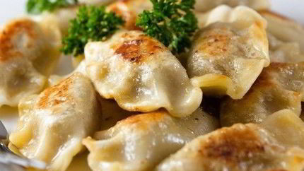 Вареники с грибами