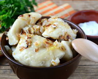 Вареники с картофелем и капустой