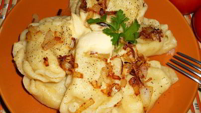 Вареники с картофелем на сыворотке и кукурузной муке