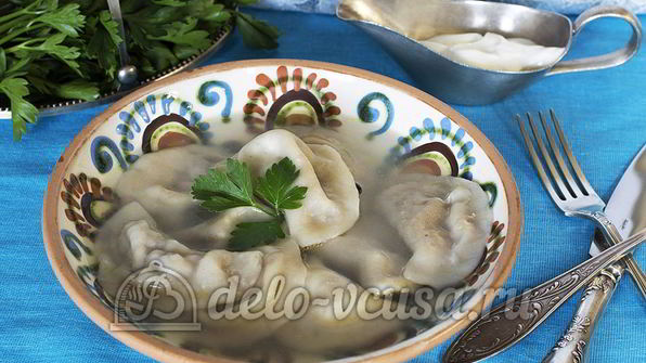 вареники с мясом