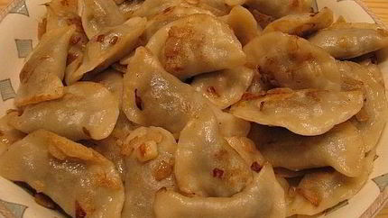 Вареники с шампиньонами