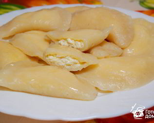Вареники с творогом на заварном тесте