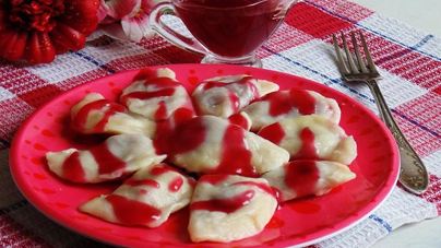 Вареники с вишней замороженной