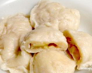 Вареники с яблоками