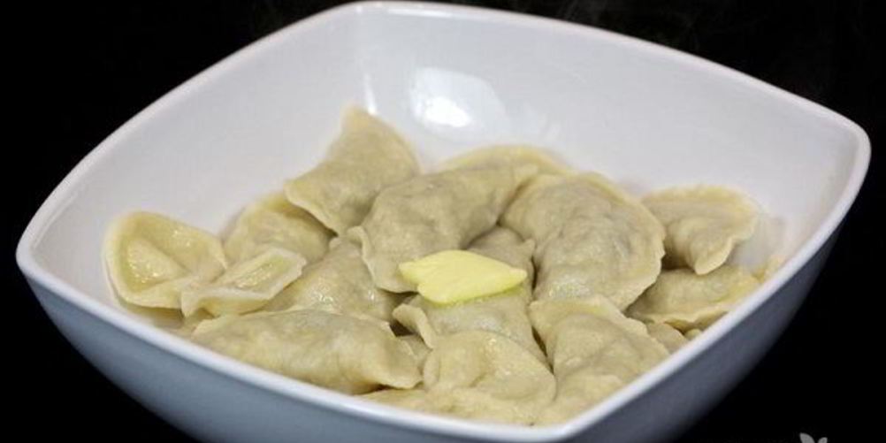 Рецепт вареники с жареными грибами