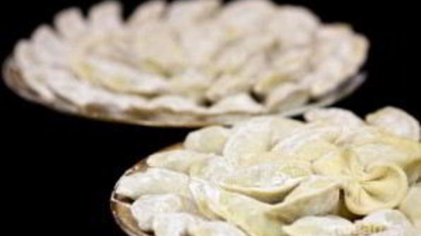 вареники с жареными грибами