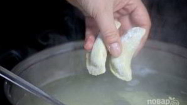 вареники с жареными грибами