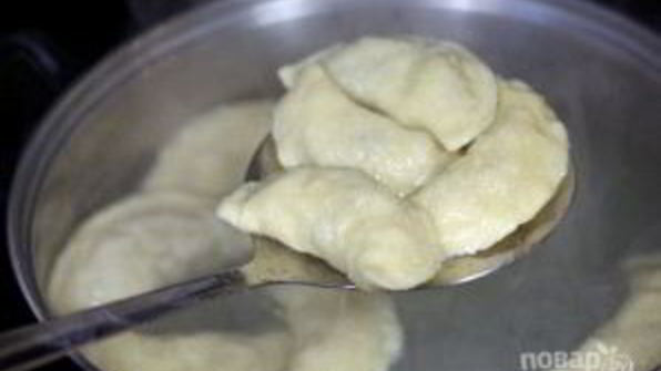 вареники с жареными грибами