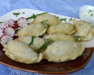 Вареники в масле в микроволновке