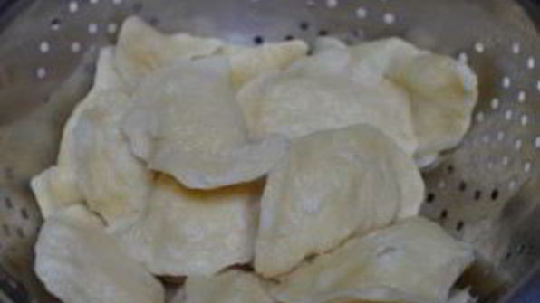 жареные вареники с картошкой