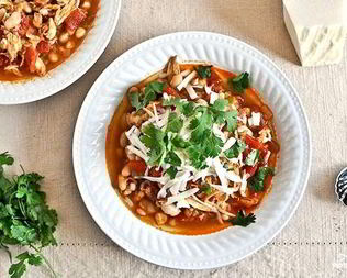 Жаркое из курицы, фасоли и овощей