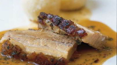 Жаркое из свинины с зеленью