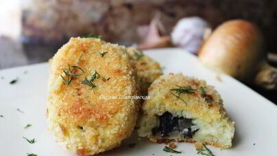 Картофельные зразы с грибами