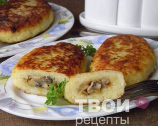 Зразы картофельные с грибами