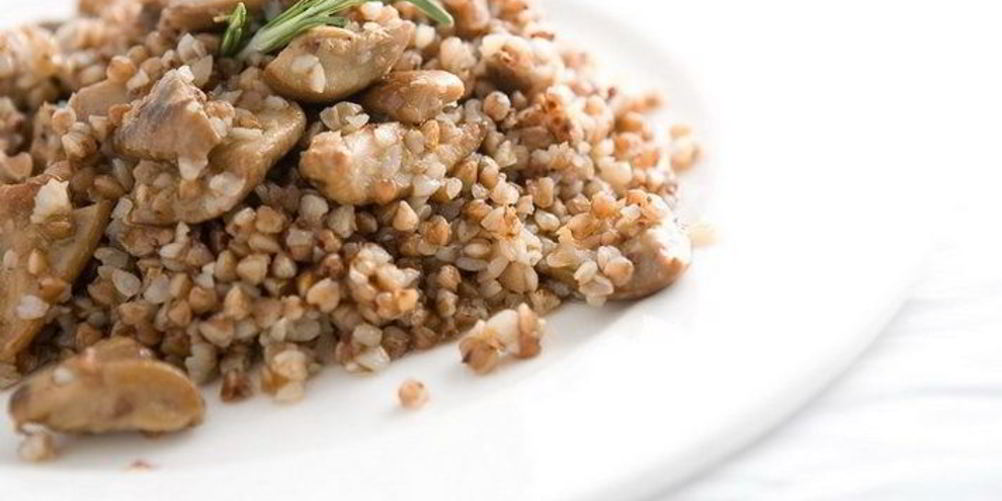 Рецепт гречка с белыми грибами