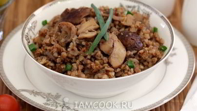 Гречка с грибами в мультиварке