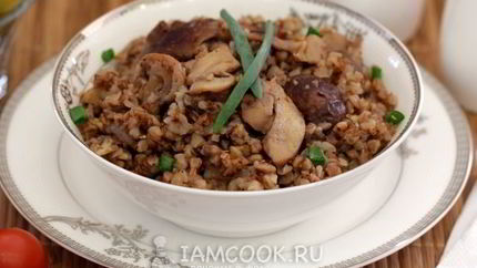 Гречка с грибами в мультиварке