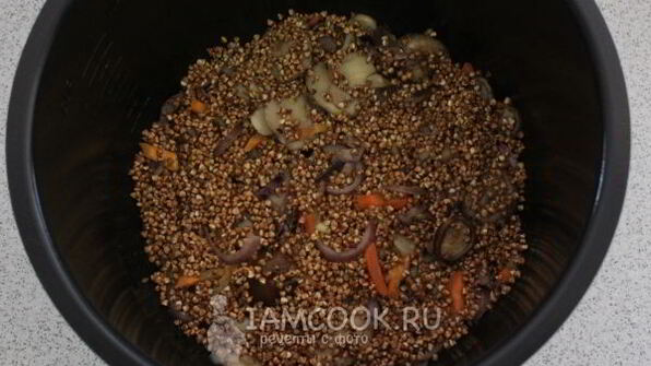 гречка с грибами в мультиварке