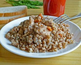 Гречка с курицей в мультиварке