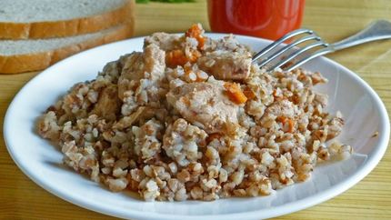 Гречка с курицей в мультиварке