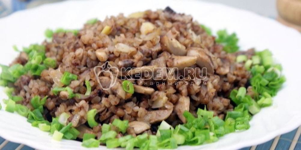 Рецепт гречневая каша с грибами