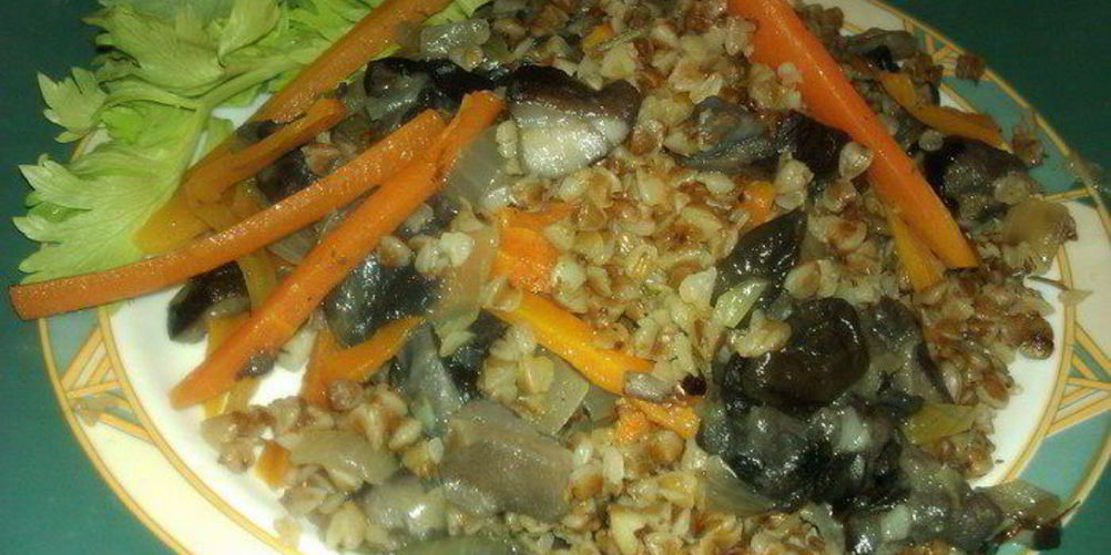 Рецепт постная гречка с маслятами и травами