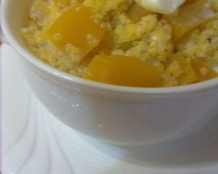 Кукурузная каша с тыквой