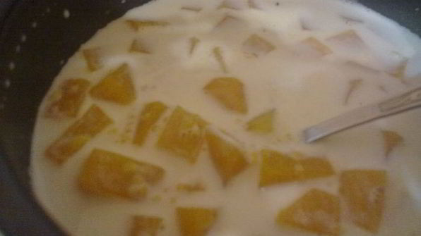 кукурузная каша с тыквой