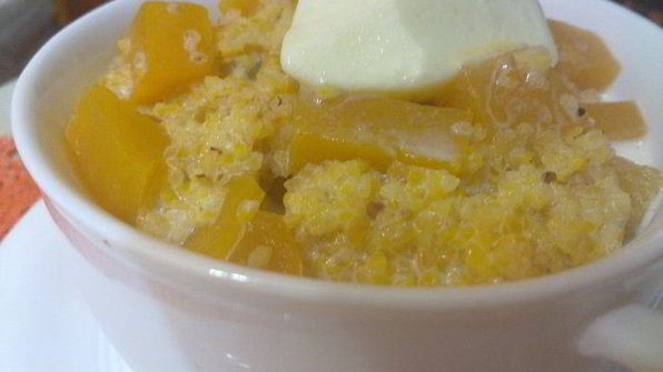 кукурузная каша с тыквой