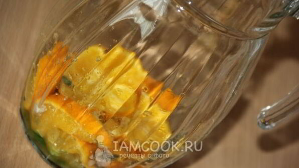 апельсиновый напиток с мятой