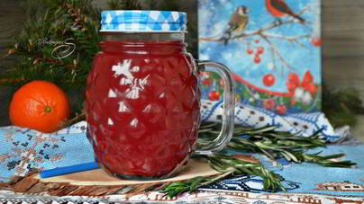 Безалкогольный клюквенный пунш