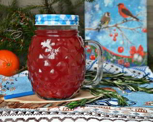 Безалкогольный клюквенный пунш