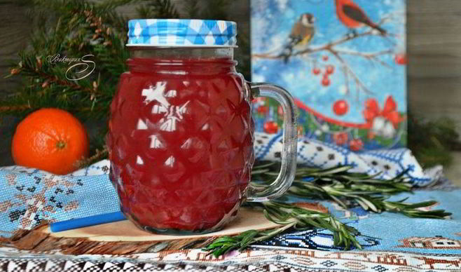 Безалкогольный клюквенный пунш