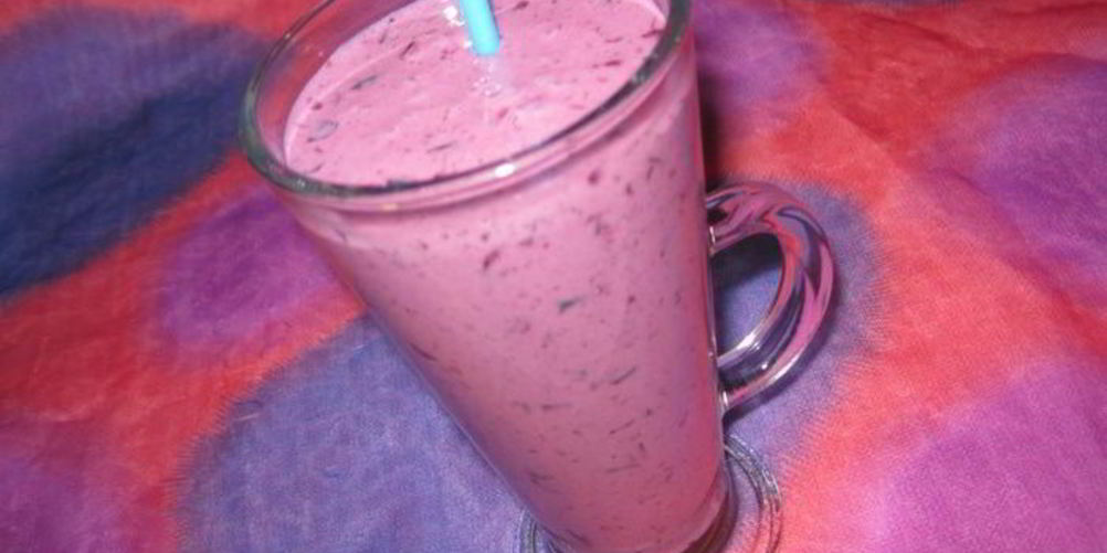 Рецепт черничный коктейль