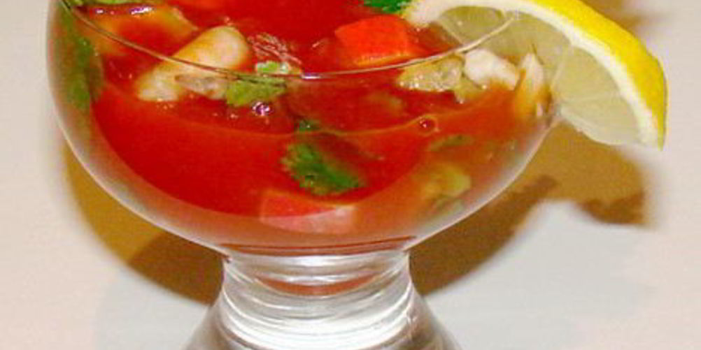 Рецепт коктейль с креветками и авокадо