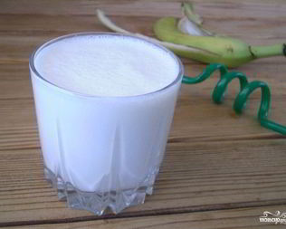 Коктейль с зеленым бананом