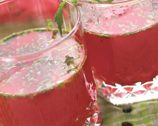 Мятный коктейль с арбузом