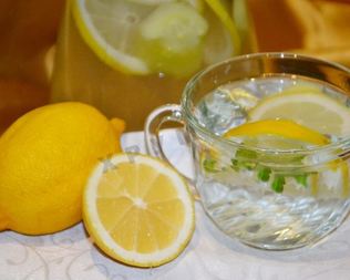 Напиток для похудения имбирь огурец лимон мята