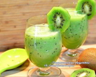 Освежающе жиросжигающий коктейль с киви