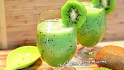 Освежающе жиросжигающий коктейль с киви