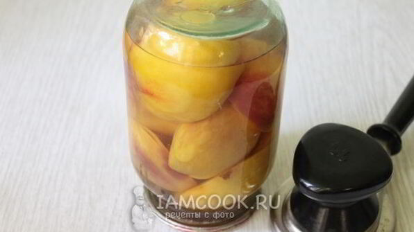 персики в сиропе на зиму