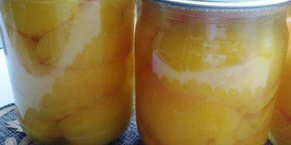 Рецепт персики в сиропе