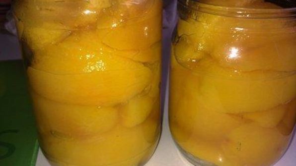 персики в сиропе