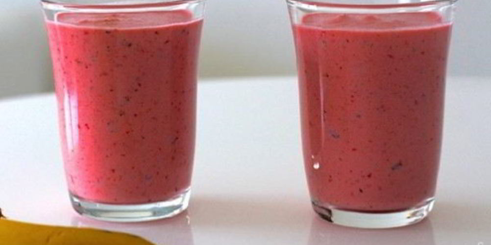 Рецепт клубнично-банановый смузи