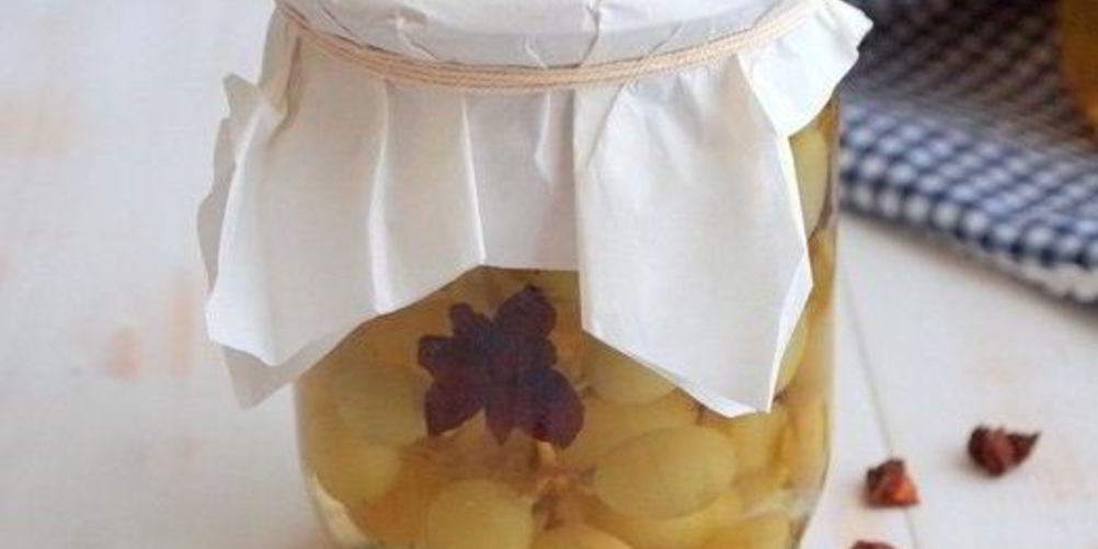 Рецепт виноград в сиропе