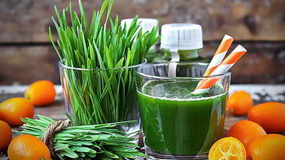 Энергетический коктейль из ростков пшеницы