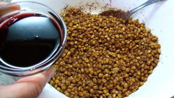 зерна пшеницы в сиропе