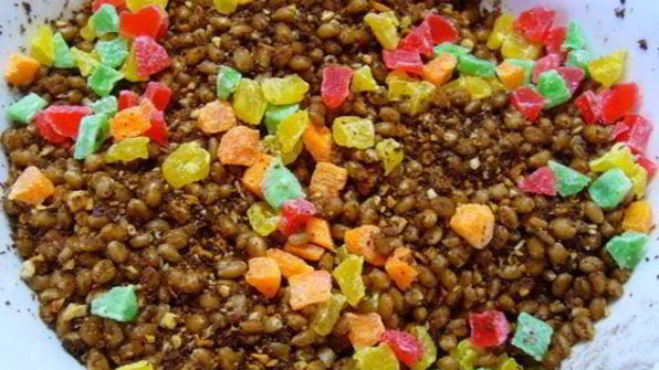 зерна пшеницы в сиропе